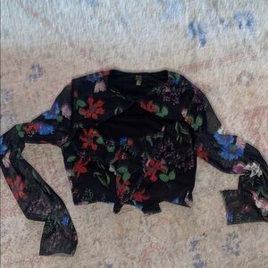 AFRM Sheer Long Sleeve Top